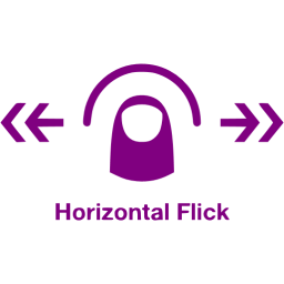 horizontal flick 2 icon