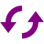 purple loop circular icon