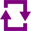 purple loop square icon