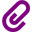 purple paperclip icon