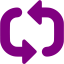 purple repeat icon