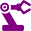 purple robot icon