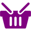 purple shopping basket 2 icon