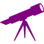 purple telescope icon