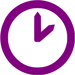 Purple time 8 icon - Free purple time icons