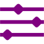 purple timeline icon