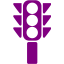 purple traffic semaphore icon