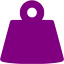 purple weight icon