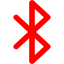 red bluetooth 2 icon