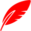 red feather icon