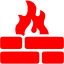 red firewall icon