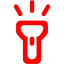 red flashlight icon