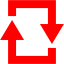 red loop square icon