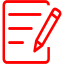 red notepad icon