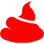 red poo icon