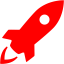 red rocket icon