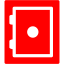 red safe icon