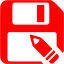 red save as icon