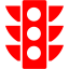 red semaphore 4 icon