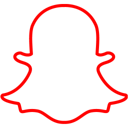 Red Snapchat 3 Icon Free Red Social Icons