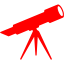 red telescope icon