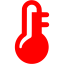 red temperature icon