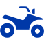 royal azure blue 4 wheeler icon