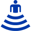 royal azure blue amphitheater icon