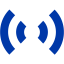 royal azure blue audio icon