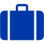 royal azure blue baggage icon