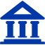 royal azure blue bank 3 icon