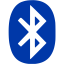 royal azure blue bluetooth icon