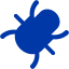 royal azure blue bug 2 icon