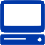 royal azure blue computer icon