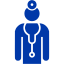 royal azure blue doctor 2 icon