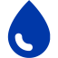 royal azure blue droplet icon