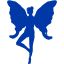 royal azure blue faery icon