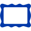 royal azure blue frame icon