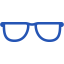 royal azure blue glasses 2 icon