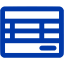 royal azure blue invoice icon