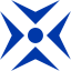 royal azure blue meeting point icon