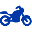 royal azure blue motorcycle icon