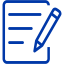 royal azure blue notepad icon