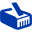 royal azure blue rj45 icon