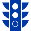 royal azure blue semaphore 2 icon