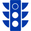 royal azure blue semaphore 3 icon