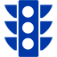 royal azure blue semaphore 4 icon