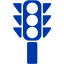 royal azure blue traffic semaphore icon