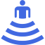 royal blue amphitheater icon