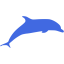 royal blue dolphin 3 icon